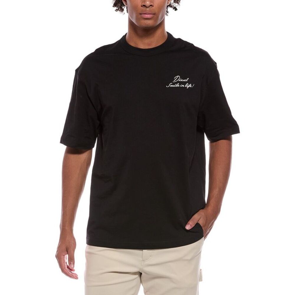 Diesel Mens  T-Shirt, Black